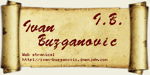 Ivan Buzganović vizit kartica